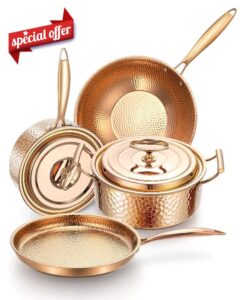 DAEDALUS Gold Pots and Pans Set