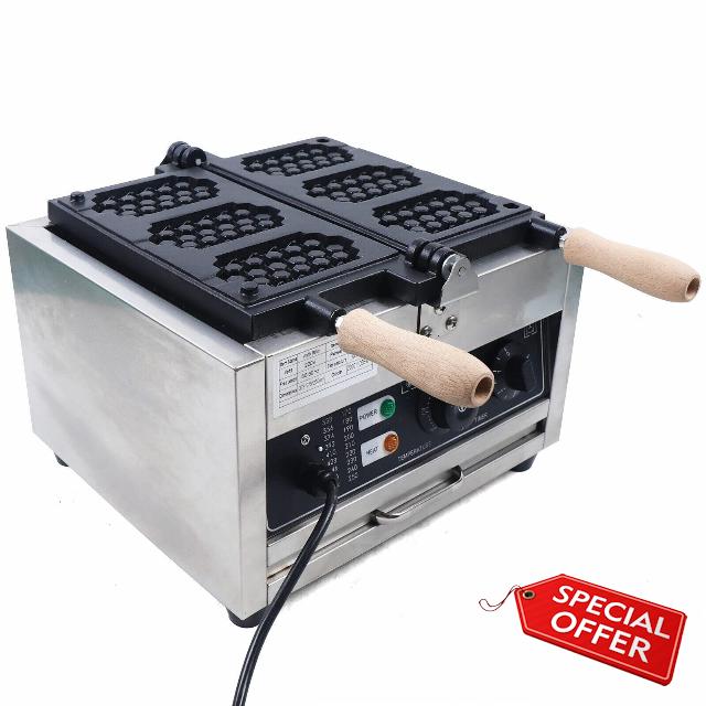 3-Piece Honeycomb Waffle Baker