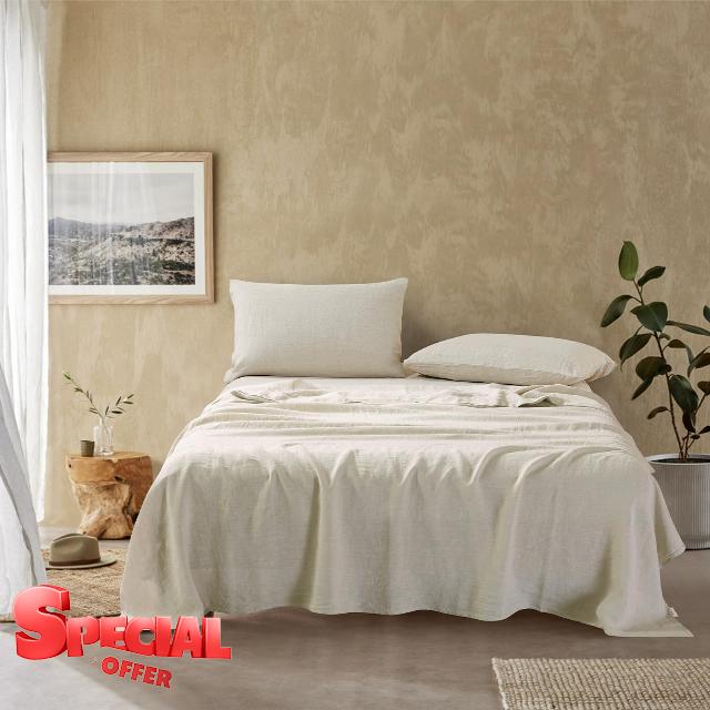 pinéllia 100% French Linen Sheets King Size
