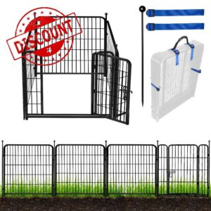 Garden Fence with Gate 36 in(H)×9 Ft(L) 4 Panels