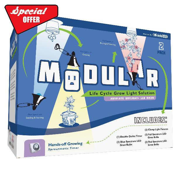 Miracle LED Modular Grow Solutions 3-Step Life Cycle Indoor Grow Kit - 1 Ea. Blue