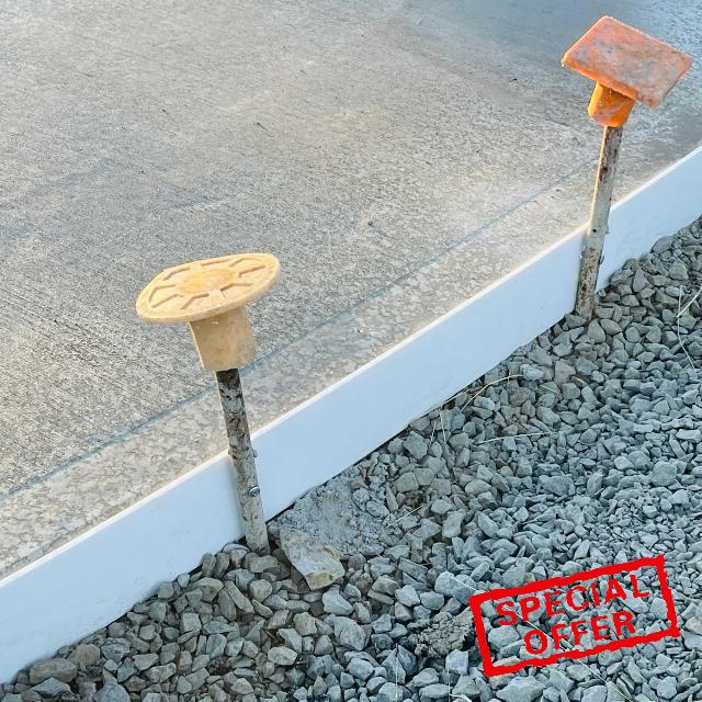 AUTUMN Plastic Flex Forms for Concrete Flatwork & Curbs - panel size 4" x 96"
