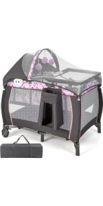 4 in 1 Foldable Travel Cot