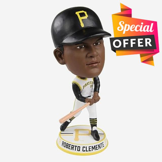 Roberto Clemente Pittsburgh Pirates 2023 Home Jersey Bighead Bobblehead MLB