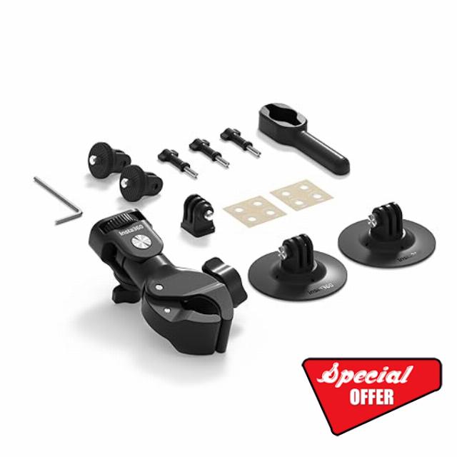 Insta360 Upgrade Motorcycle Bundle for Insta 360 GO 3/X3/ONE RS/ONE X2/ONE X/ONE R/GO 2/ONE.