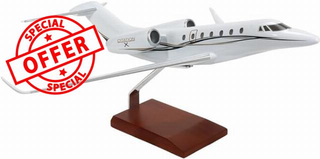 Scalecraft Cessna Citation X 10 Business Jet Desktop dispay Model Airplane Scale:1/40
