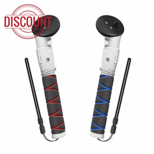 AMVR Handle Attachments Compatible with Meta/Oculus Quest 3 Controller Accessories