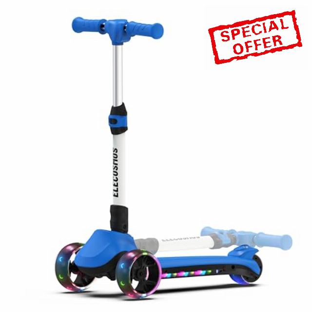 ELECOSMOS Foldable Electric Scooter for Kids Ages 3-12