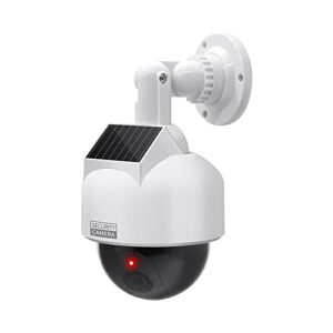 Fake Security Cameras Powered Simulated Surveillance Cameras with 1 Flashing Red Led
