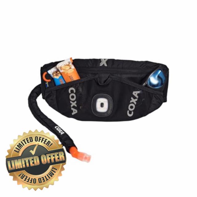 Coxa WR1 Hydration Running Belt for Women and Men - Waist Bag Fanny Pack with Multiple Pockets and BPA Free Hydration Bladder 1.2 L - Triathlon