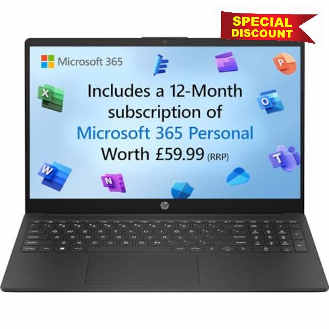 HP 15-fd0001sa 15.6" 1366 x 768 pixels Intel® N 4 GB 128 GB Flash Windows 11 Home in S mode
