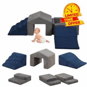 MOOZHEALTH Soft Play Climb and Crawl Activity Playset