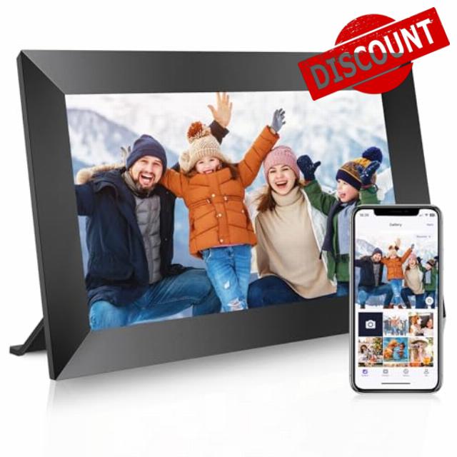 WONNIE 10.1 Inch WiFi Digital Picture Frame with 32GB Memory