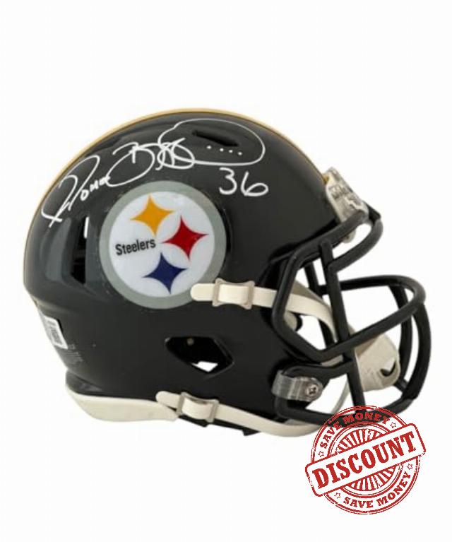 Jerome Bettis Signed Pittsburgh Steelers Spd Mini Helmet Beckett