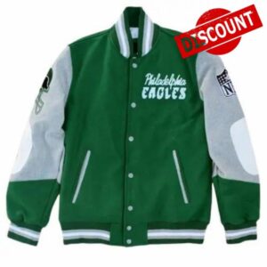 Princess Lady Diana Inspired Elegance: Embrace Royalty with the Green Eagles Varsity Bomber Jacket (L)