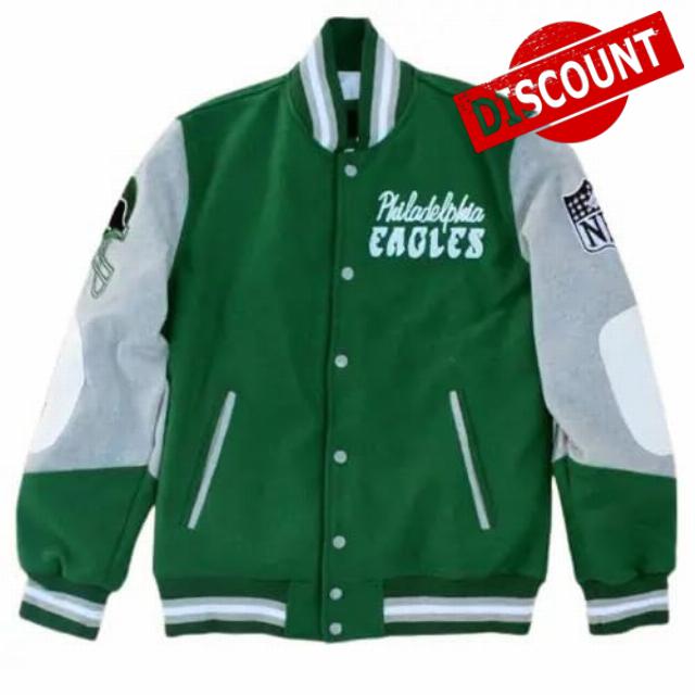 Princess Lady Diana Inspired Elegance: Embrace Royalty with the Green Eagles Varsity Bomber Jacket (L)