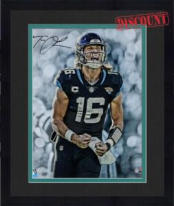Framed Trevor Lawrence Jacksonville Jaguars Autographed 16" x 20" Scream Photograph - Signed in Black Ink - Limited Edition of 116 - Autographed NFL Photos