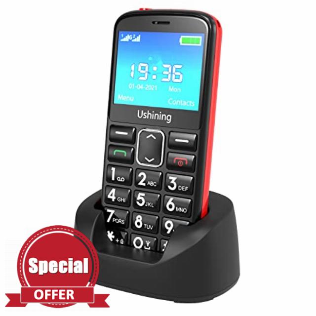 uleway Big Screen 4G Senior Mobile Phone Easy to Use Big Button SIM Free Unlocked Phone For Elderly