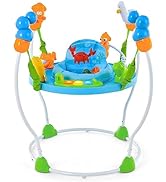 COSTWAY 2-in-1 Baby Swing, Electric Toddler Bouncer with 5 Swing Speed, 3 Timer and Built-in Musi...