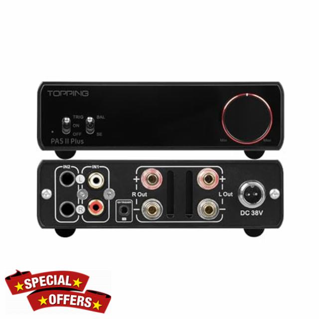 Topping PA5 II Plus Balanced AMP Stereo Home Audio(Black)