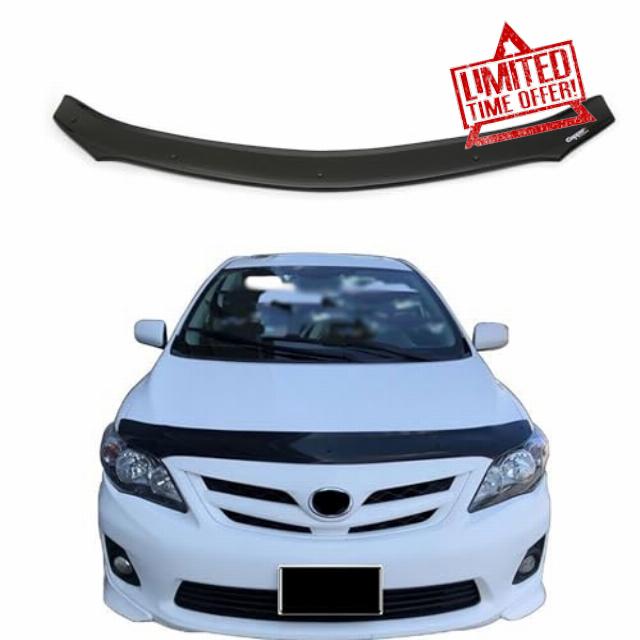 BMY Hood Deflector/Front Bug Shield Compatible for Toyota Corolla 2008-2013 Hood Guard Bonnet Protector | Particles & Bug | Car Accessories