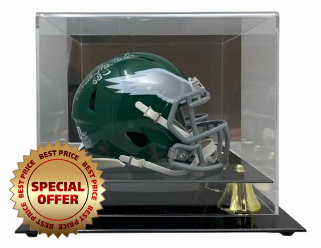 Jordan Mailata Signed Philadelphia Kelly Green Mini Speed Helmet BAS w/Case