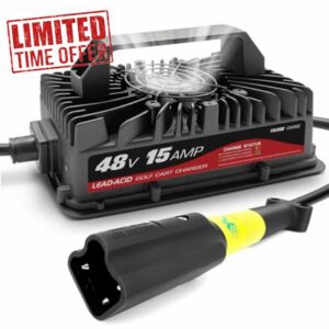 YILEIDE 48 Volt Golf Carts Battery Charger for 15 AMP Yamaha G29