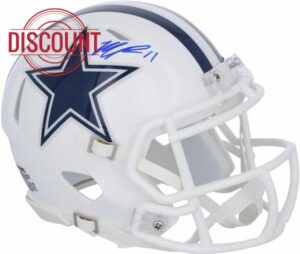 Micah Parsons Dallas Cowboys Autographed Riddell White 2022 Alternate Speed Mini Helmet - Autographed NFL Mini Helmets