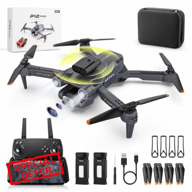 CQWLKEJ Mini Drone with Camera 1080P HD FPV for Kids Adults Christmas Gifts Foldable Camera FPV Drone for Beginners with Headless Mode