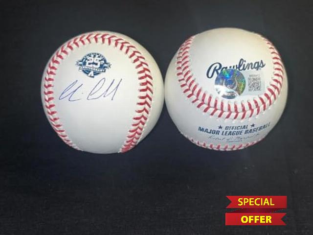 Corbin Carroll Arizona Diamondbacks 25th Anniversary Autographed Signed Official Baseball BECKETT Witness Hologram