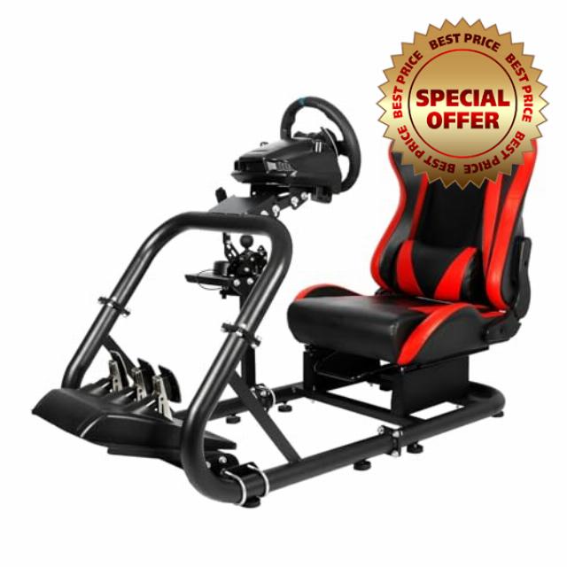 Mokapit More Stable Racing Simulator Cockpit Game Stand Compatible with Logitech