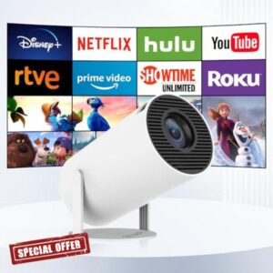 [Auto Keystone]Smart Projector with Android TV 11.0 HIPPUS
