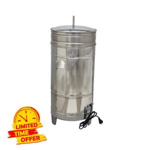 HayWHNKN Commercial Salad Spinner Electric Salad Dryer 5.5Gallon 11lbs Capacity Vegetable Fruit Washer Stainless Steel 220V 750W