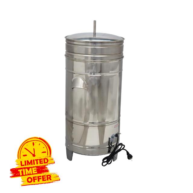 HayWHNKN Commercial Salad Spinner Electric Salad Dryer 5.5Gallon 11lbs Capacity Vegetable Fruit Washer Stainless Steel 220V 750W