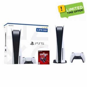 PlayStation 5 Enhanced Storage 2.8TB Disc Version Console - PS5 Disc Console with 2.8TB Ultra-High Speed PCIe Gen 4 NVNe SSD