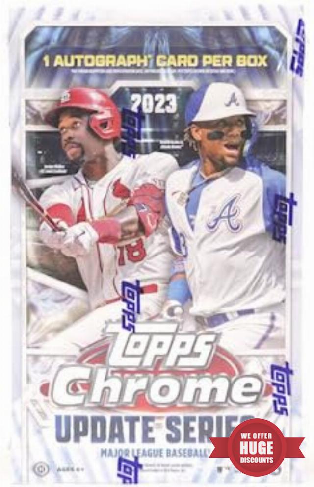 2023 Topps Chrome Update Series MLB Baseball HOBBY box (24 pks/bx)