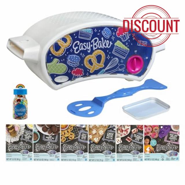 Easy Bake Oven Easy Bake Ultimate Oven Baking Bundle (Oven + 6 Mixes + Rainbow Sprinkles) for Kids 8yrs and Up