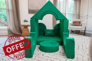 FoamOh Castle Sofa Green