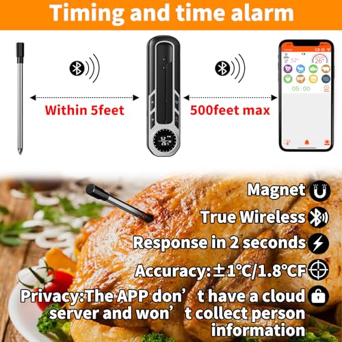 Wireless Thermometer with IP66 Waterproof