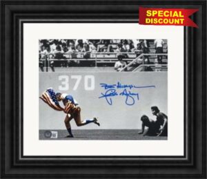 Rick Monday autographed 8x10 photo (Saves the American Flag Los Angeles 1976 Chicago Cubs) #1 Matted & Framed - Autographed MLB Photos