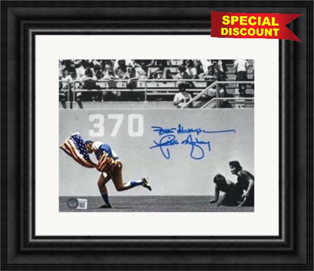 Rick Monday autographed 8x10 photo (Saves the American Flag Los Angeles 1976 Chicago Cubs) #1 Matted & Framed - Autographed MLB Photos
