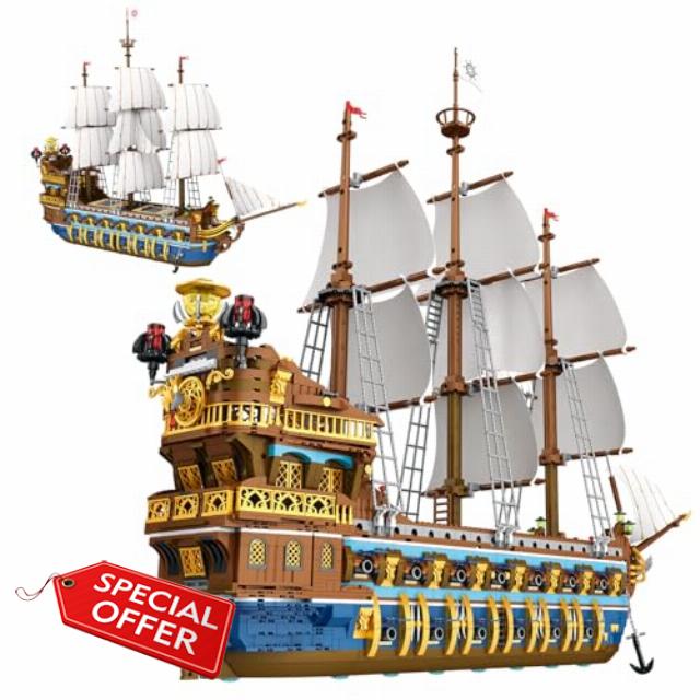 Pirate Ship Building Block Sets for Adult