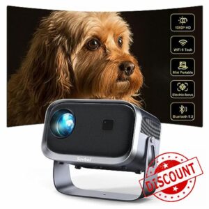 [360°Adjustable Stand] Mini Projector With WiFi And Bluetooth VB6