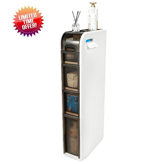 BAISRGS 4-Tier Bathroom Floor Cabinet