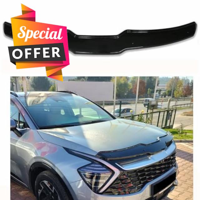 BMY Hood Deflector/Front Bug Shield Compatible for Kia Sportage 2023-2024 NQ5 Hood Guard Bonnet Protector | Particles & Bug | Car Accessories