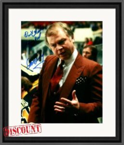 Don Cherry autographed 8x10 photo (Boston Bruins Legendary Coach) #SC9 Matted Framed - Autographed NHL Photos