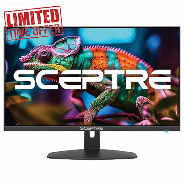 Sceptre New 27-inch Gaming Monitor 100Hz 1ms DisplayPort HDMI x2 100% sRGB AMD FreeSync Build-in Speakers