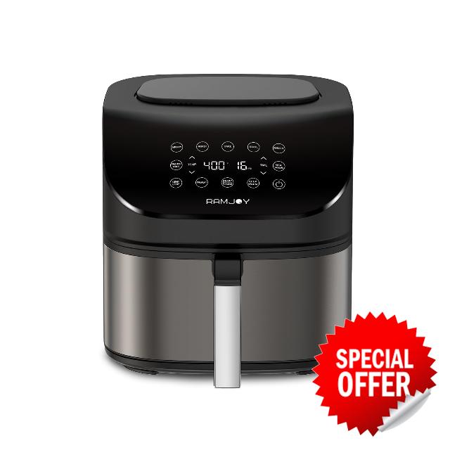 RAMJOY Air Fryer 6.8 Quarts