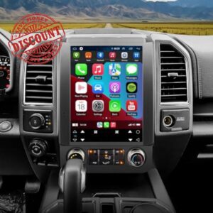 Android 13 Car Radio fit for Ford F150 2015-2020 Truck Stereo Upgrade Head Unit Replacement 12.1 inch IPS Touch Screen 2GB+32GB Quad-core CPU Build in Wireless Carplay and Wired Android Auto Bluetooth