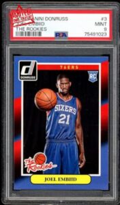 Joel Embiid Rookie Card 2014-15 Donruss The Rookies #3 PSA 9